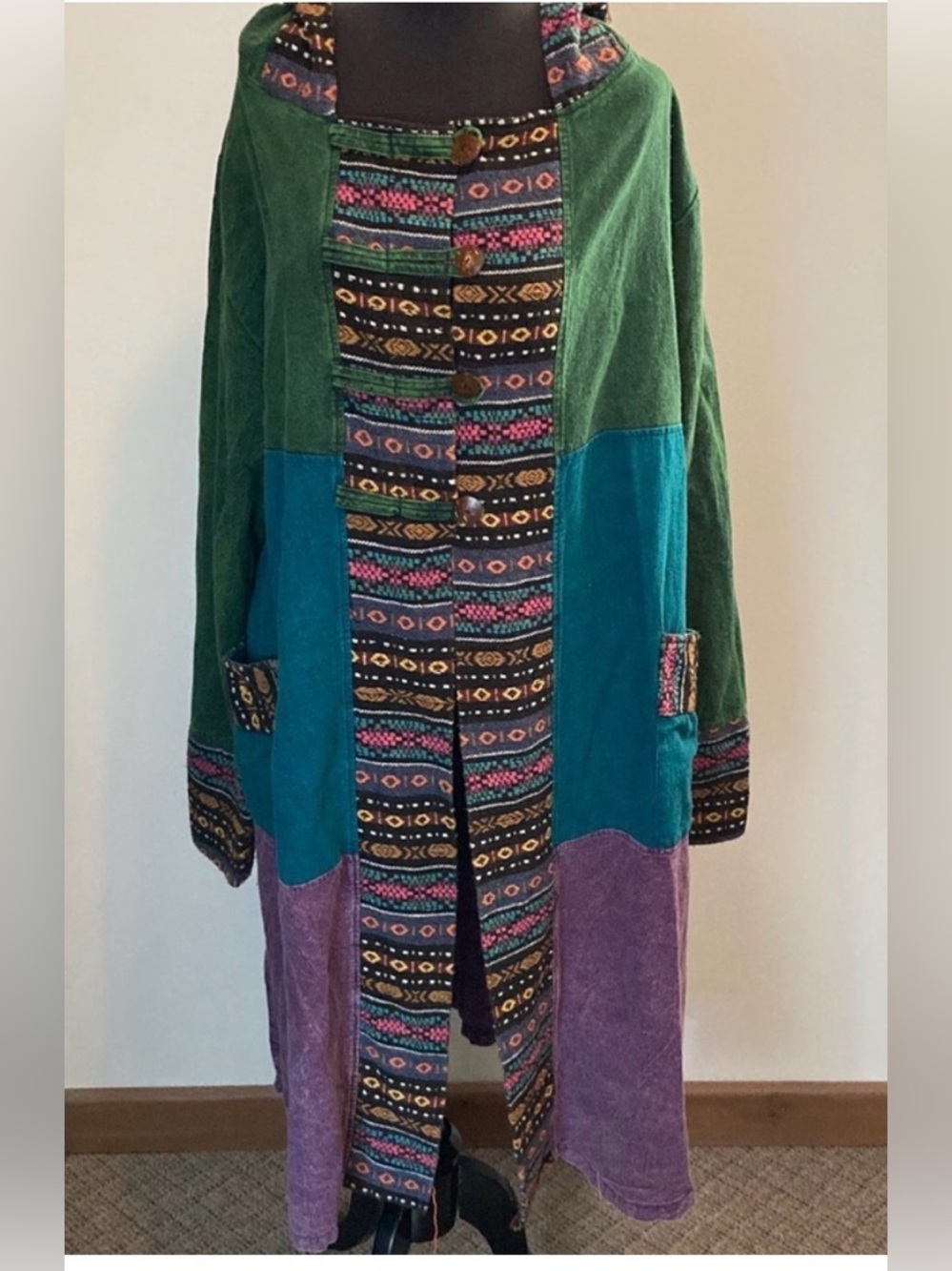 NWT Kathmandu Multicolor
Long Length Festival
Patchwork Duster Cardigan - Picture 3 of 10